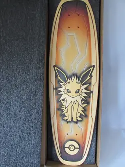 Pokemon Center x Bear Walker Jolteon Skateboard Skate Deck Limited Edition New - Image 2