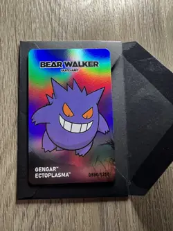 Pokemon Center x Bear Walker: Gengar Skateboard Promo Card Collectible 0590/1250 - Image 1