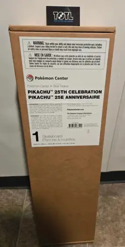 Pokemon Center x Bear Walker Skateboard - Pikachu 25th Celebration (SEALED) - Image 1