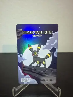 Pokemon Center X Bear Walker Umbreon Collection Card 720/1600 - Image 1