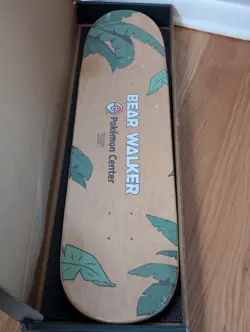 2025 Pokemon Center X Bear Walker Leafeon Skateboard Deck 581/720 W/ PSA 10 Card - Image 3