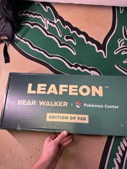 Leafeon Pokemon Center X Bear Walker 2025 Skateboard Deck Limited/720 UNOPENED - Image 1