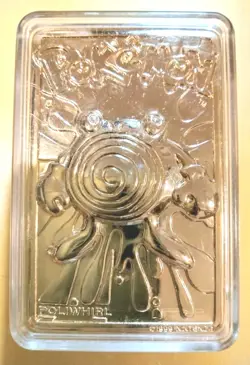23K Gold Plated - TCG Pokemon Poliwhirl - 1999 Burger King Limited Edition Card - Image 1