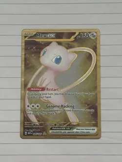 Pokemon Gold Metal Promo Mew EX TCG Card 205/165. As Seen In Photo. - Image 1