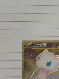 Pokemon Gold Metal Promo Mew EX TCG Card 205/165. As Seen In Photo. - Image 2
