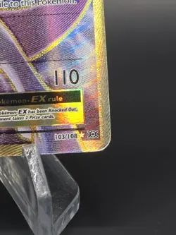 Pokemon TCG Mewtwo EX 103/108 Ultra Rare Holo Card Evolutions XY 2016 - Image 5