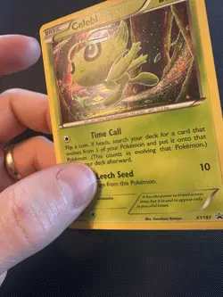 Pokemon TCG Celebi XY187 Promo Card Light Play LP Holo Vintage 2017 - Image 3