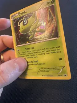 Pokemon TCG Celebi XY187 Promo Card Light Play LP Holo Vintage 2017 - Image 4
