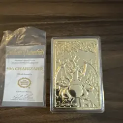 Pokemon Charizard 23 Karat Gold-Plated Special Edition Limited Trading Card - Image 2