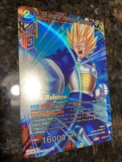SS Vegeta Immediate Response PRERELEASE Foil Dragon Ball Super Card Game | NM - Image 3