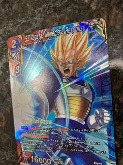 SS Vegeta Immediate Response PRERELEASE Foil Dragon Ball Super Card Game | NM - Image 5