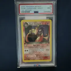 Pokemon Dark Charizard Holo 4/82 Team Rocket 1st Edition 2000 PSA 9 - Image 1