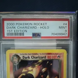 Pokemon Dark Charizard Holo 4/82 Team Rocket 1st Edition 2000 PSA 9 - Image 3