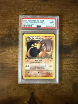 2000 Pokemon Rocket Dark Charizard Holo First Edition - PSA 9 NM - Image 1