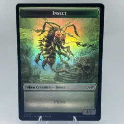 Spider Token Insect Token Double Sided - Duskmourn: House of Horror - Foil - Image 2