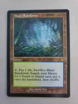MTG Misty Rainforest Modern Horizons 2 Retro Frame Rare - Image 1