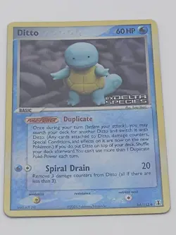 Ditto Squirtle Delta Species 64/113 Pokemon TCG - LP - Image 1