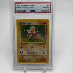 1999 Pokemon Hitmonchan 7/102 HOLO PSA 8 🔥 - Image 1