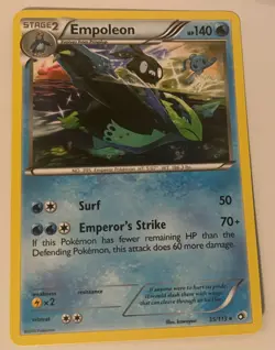 Pokemon TCG Empoleon Legendary Treasures 35/113 Regular Rare LP - Image 1