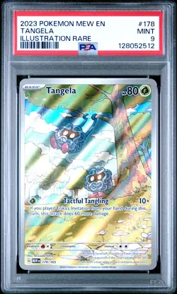 2023 POKEMON MEW EN-151 ILLUSTRATION RARE #178 TANGELA PSA 9 - Image 1