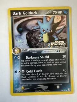 Pokemon TCG Dark Golduck Team Rocket Returns 35/109 Reverse Holo Uncommon 70 HP - Image 1