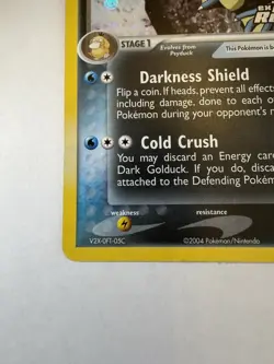 Pokemon TCG Dark Golduck Team Rocket Returns 35/109 Reverse Holo Uncommon 70 HP - Image 3