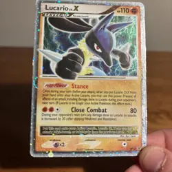 Pokemon TCG Lucario XY140 Holo Rare Black Star Promo DP12 - Image 3