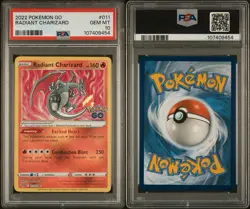 2022 POKEMON GO #011 RADIANT CHARIZARD PSA 10 - Image 3