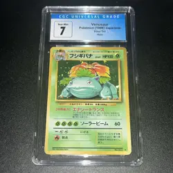 1996 Pokemon Japanese Base Set Holo Venusaur CGC 7 NEAR MINT - Image 1