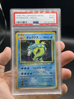 1996 Pokemon Japanese Basic Gyarados Holo Rare #130 PSA 9 Mint Old Back Base Set - Image 3