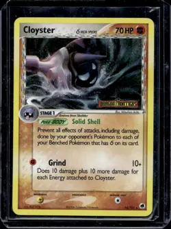 2006 Pokemon EX Dragon Frontiers Cloyster Delta Species Reverse Holo #14/101 - Image 1