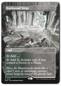 Hushwood Verge (Borderless) #332 Duskmourn: House of Horror NM - Image 1