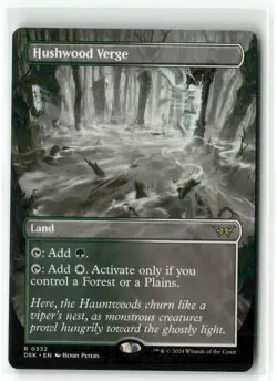 Hushwood Verge (Borderless) 332 NM MTG Duskmourn: House of Horror Magic - Image 1