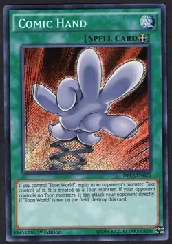 Yugioh Comic Hand DRL2-EN026 Secret Rare 1st Ed - VLP - Image 1