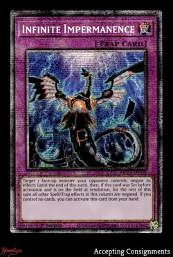 2025 Yu-Gi-Oh! TCG Mega Pack 1st Edition #MP25EN032 Infinite Impermanence STAR - Image 1