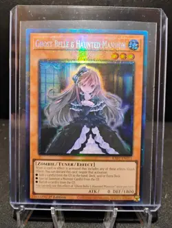 Yu-Gi-Oh Ghost Belle Haunted Mansion RA01-EN011 Prismatic Collectors Rare 1st Ed - Image 1