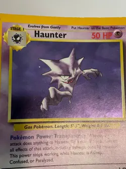 Haunter 6/62 Fossil Holo Rare Pokemon Card Vintage WOTC - HP/MP - Image 4