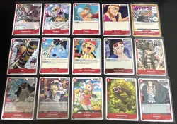 One Piece Romance Dawn Red Theme 15 Card Lot Carrot/Tony Tony.Chopper/Sai/Franky - Image 1