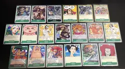 One Piece Romance Dawn Green Theme 19 Card Lot Bepo/Penguin/Shachi/Kouzuki Oden - Image 1