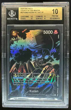 2025 One Piece Legacy of the Master Kuzan Special Alt Art #OP10-082 BGS 10 - Image 1