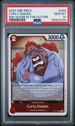 2024 One Piece 500 Years in the Future Curly Dadan RARE PSA 10 GEM #004 - Image 3