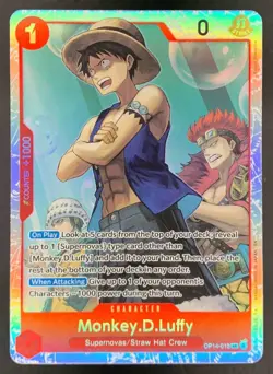 Monkey.D.Luffy Foil One Piece The Azure Sea's Seven OP14-013 Super Rare - Image 1
