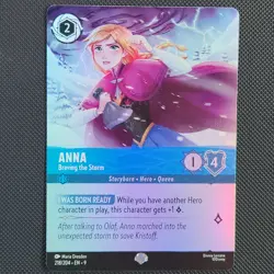 Anna, Braving the Storm Epic 218/204 NM EN 9 pack fresh Disney Lorcana Fabled - Image 1