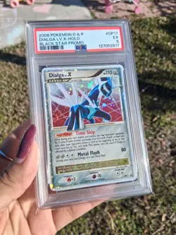 PSA 5 Dialga Lv.X Holo DP17 2008 Pokemon Diamond & Pearl Black Star Promo Pop 7 - Image 1