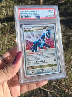 PSA 5 Dialga Lv.X Holo DP17 2008 Pokemon Diamond & Pearl Black Star Promo Pop 7 - Image 2