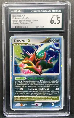 Pokemon 2008 Diamond & Pearl DARKRAI LV.X DP19 Black Star Promo Holo - CGC 6.5 - Image 1