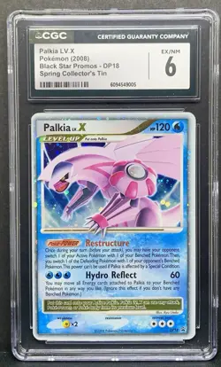 Pokemon 2008 Diamond & Pearl PALKIA LV.X DP18 Black Star Promo Holo - CGC 6 - Image 1