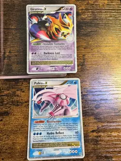 Palkia LV. X DP18 & Giratina LV. X DP38 Holo Black Star Promos Pokemon TCG MP - Image 1