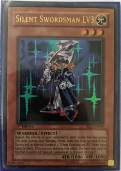 YuGiOh Silent Swordsman LV3 Ultra Rare 1st Edition RDS-EN009 - Image 1