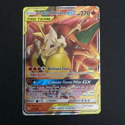 Pokemon TCG Charizard Braixen Tag Team GX Cosmic Eclipse 22/236 Holo NM/MT - Image 1